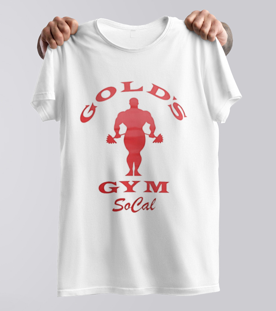 Gold's Gym Socal Bodybuilder Red T-Shirt