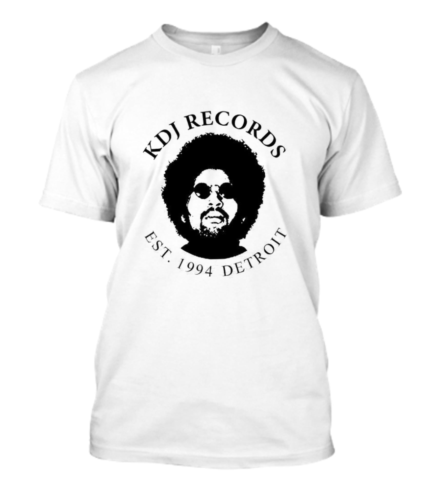 KDJ Records Est. 1994 Detroit Afro T-Shirt
