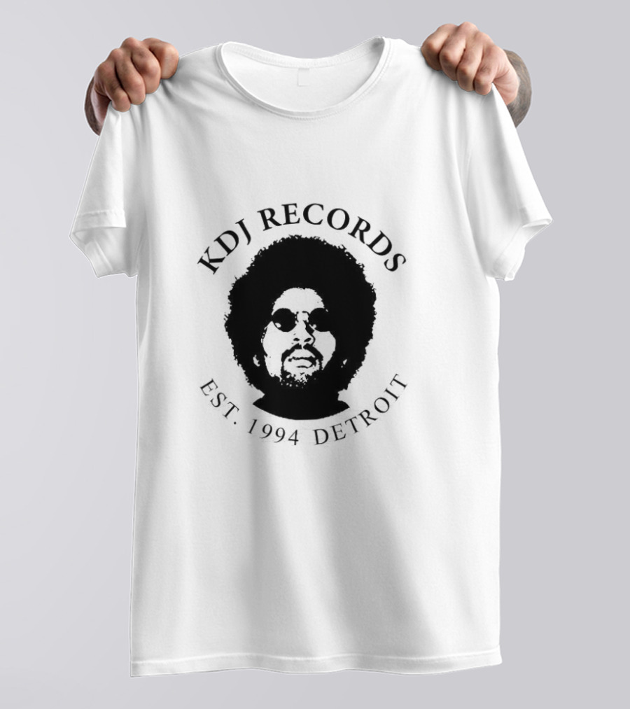 KDJ Records Est. 1994 Detroit Afro T-Shirt