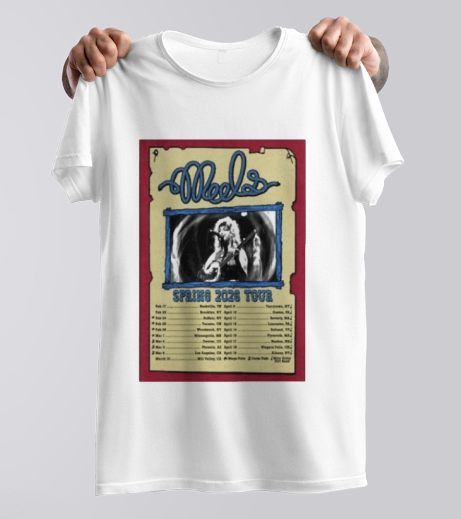 Meels Spring 2026 Tour Concert Dates And Locations T-Shirt