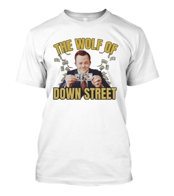 The Wolf Of Down Street Money Holding Businessman T-Shirt