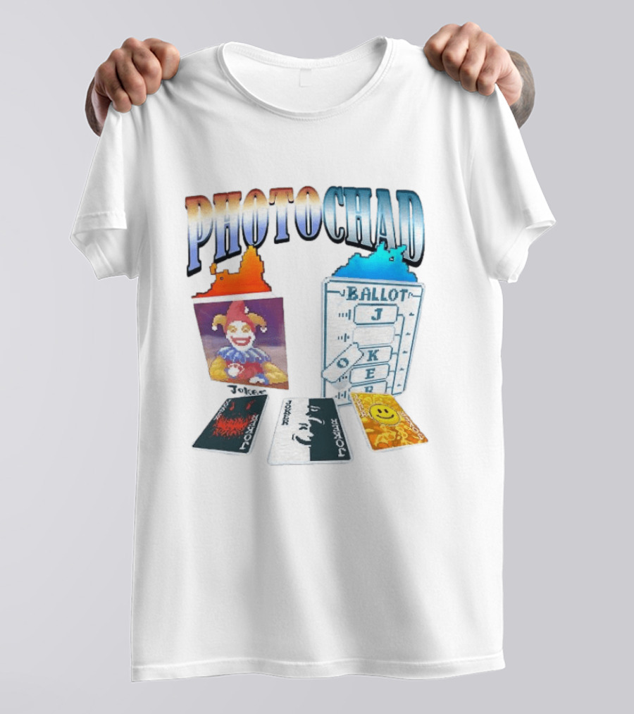 Photochad Joker Ballot Cards Smiley Face Jester T-Shirt