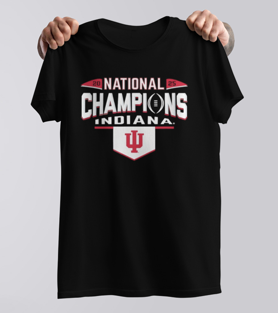 Indiana Hoosiers National Champions Football 2025 CFP T-Shirt