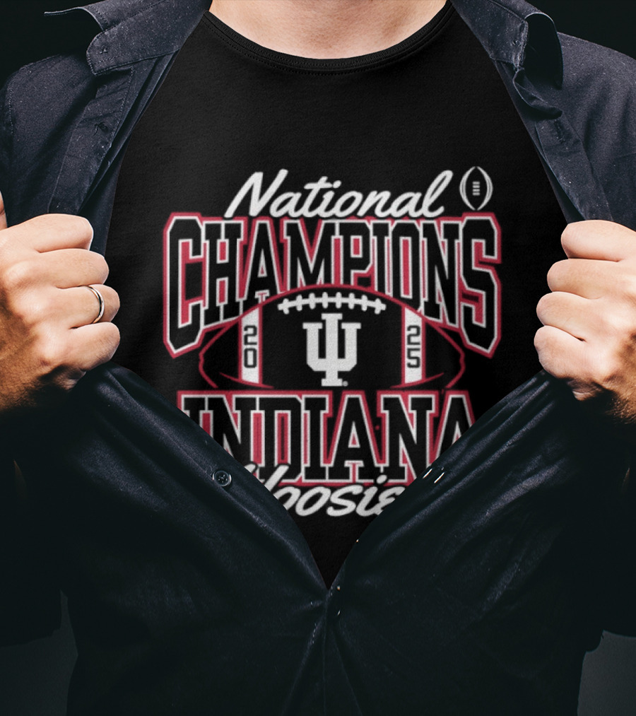 Indiana Hoosiers National Champions 2025 Football CFP Winners T-Shirt