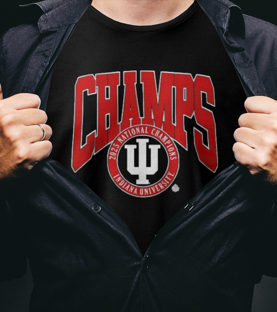 Indiana University 2025 National Champions Champs T-Shirt