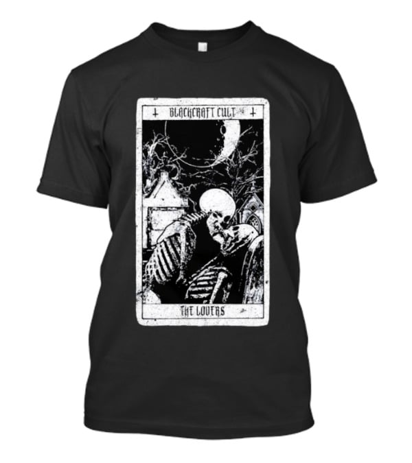 Blackcraft Cult The Lovers Tarot Skeleton Moonlit Gothic Scene T-Shirt