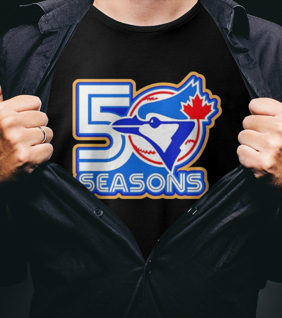 Blue Jays 50 Seasons Anniversary Celebration T-Shirt