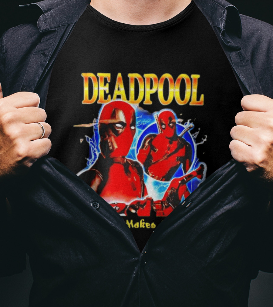 Deadpool Rejection Makes Me Hungry Bold Comic T-Shirt