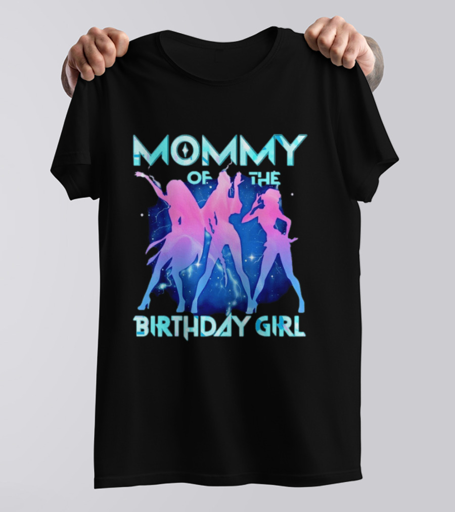 Mommy Of The Birthday Girl Kpop Family Matching Party T-Shirt