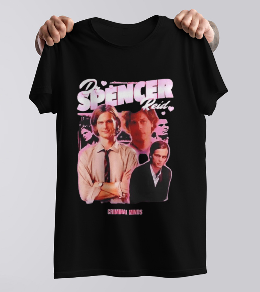 Dr Spencer Reid Criminal Minds Heart T-Shirt