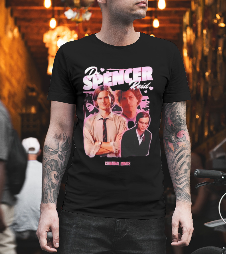 Dr Spencer Reid Criminal Minds Heart T-Shirt