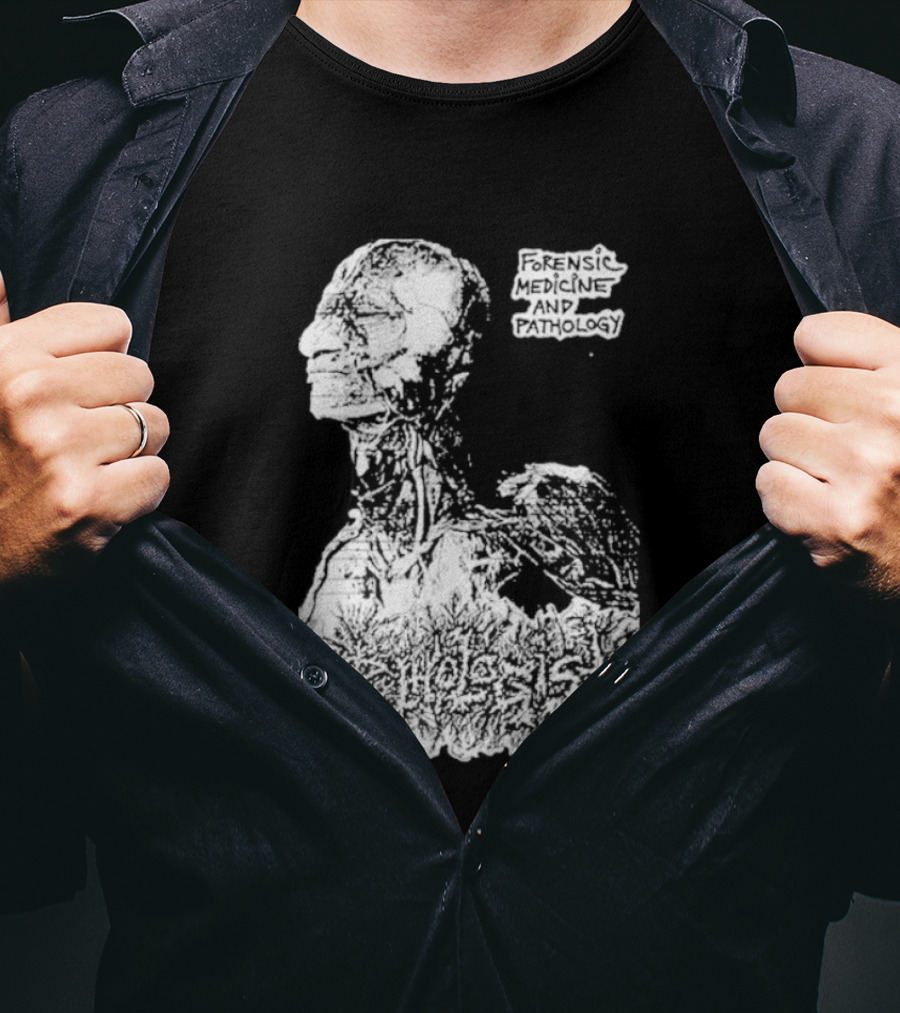 Pathologist Forensic Medicine And Pathology Anatomical Skull And Brain T-Shirt