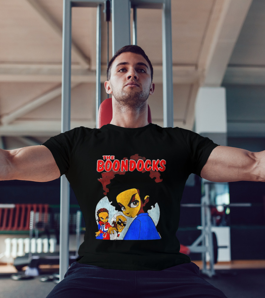 The Boondocks Animated Series Characters Huey Riley Grandad T-Shirt