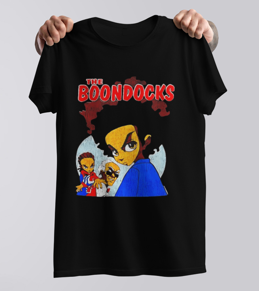 The Boondocks Animated Series Characters Huey Riley Grandad T-Shirt