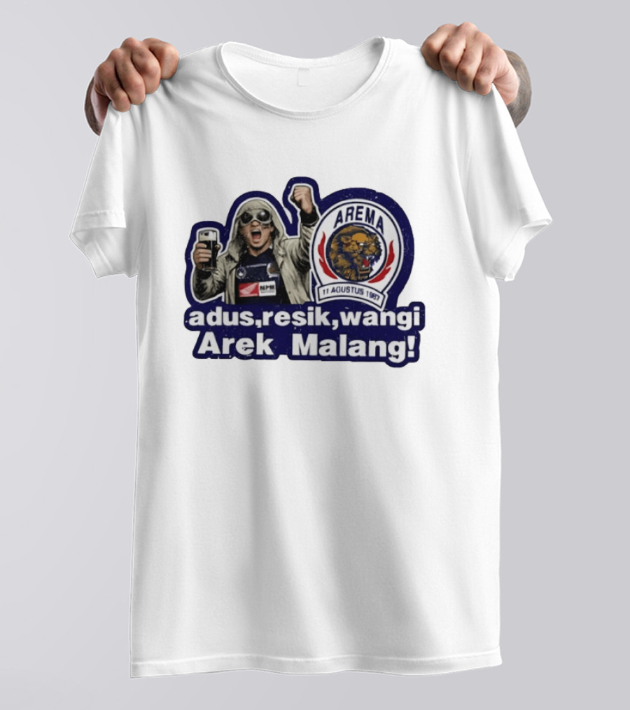 Arema August 11 1987 Adus Resik Wangi Arek Malang Football Fan Celebration T-Shirt