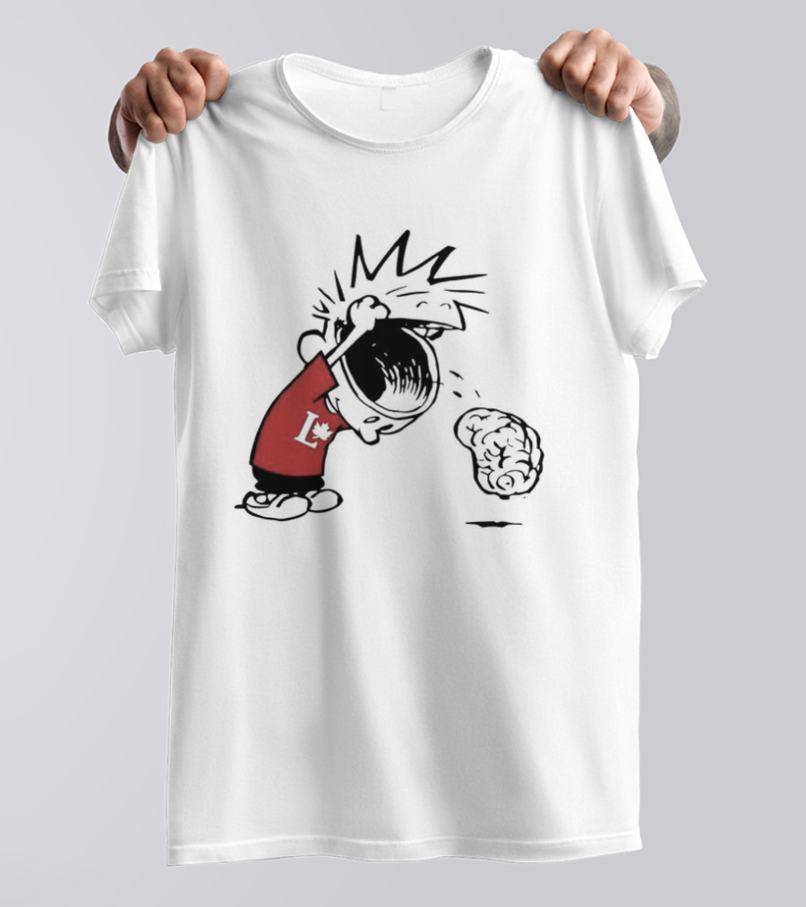 Calvin Hobbes Political Satire Cartoon Liberal Theme Peanuts T-Shirt