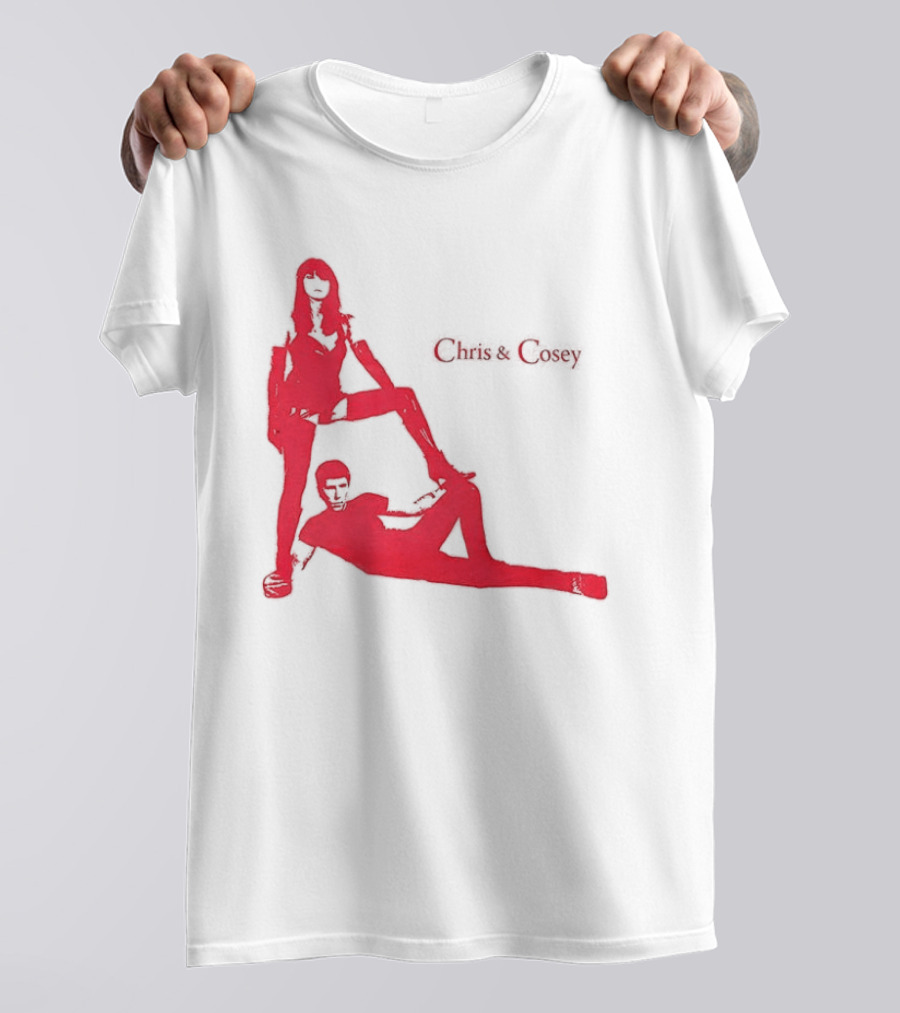 Chris And Cosey Red Silhouette Duo T-Shirt