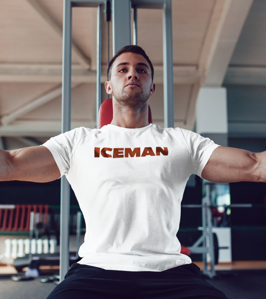 Iceman Quarterback Bold Lettering T-Shirt