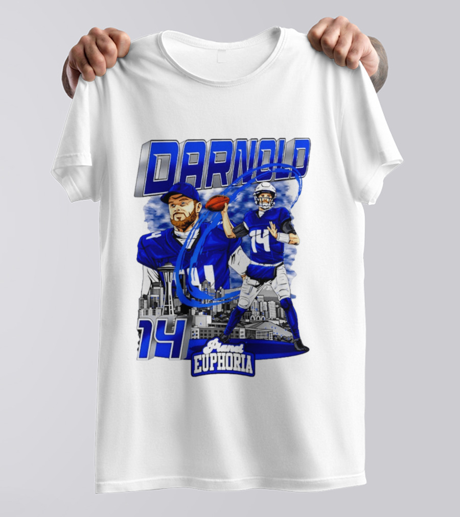 Darnold 14 Seattle Skyline Brand Euphoria T-Shirt