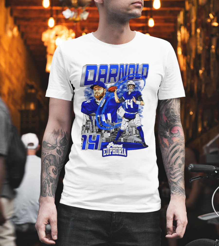 Darnold 14 Seattle Skyline Brand Euphoria T-Shirt