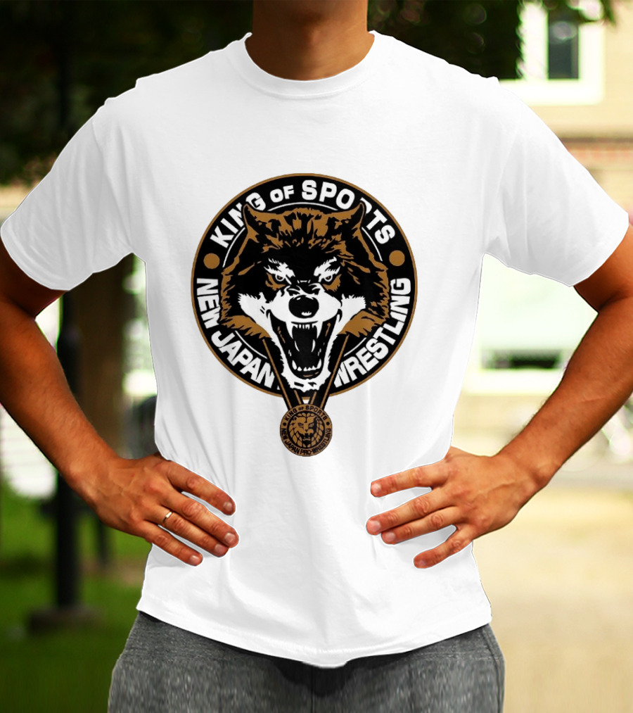 King Of Sports New Japan Pro Wrestling Wild Wolf T-Shirt