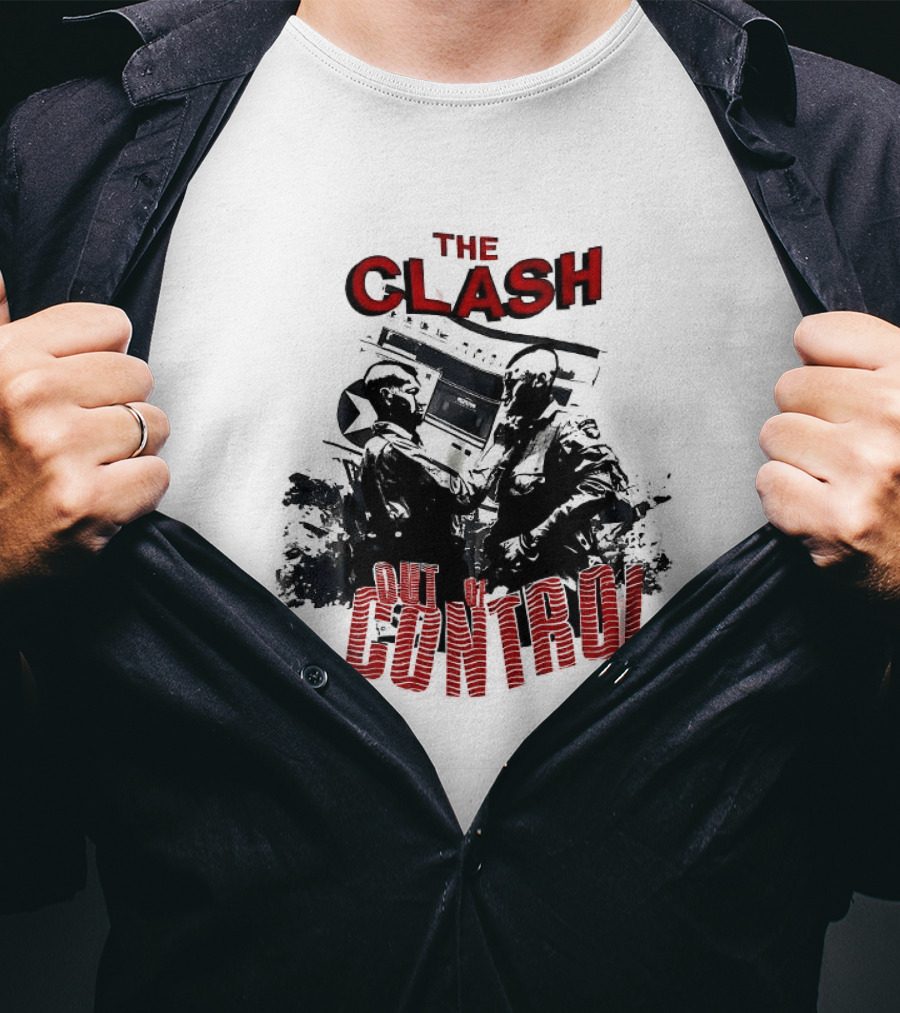 The Clash Out Of Control Riot Scene T-Shirt