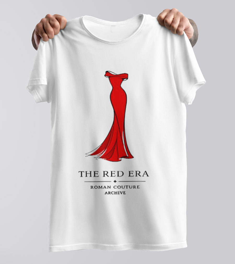 The Red Era Roman Couture Archive Evening Dress T-Shirt