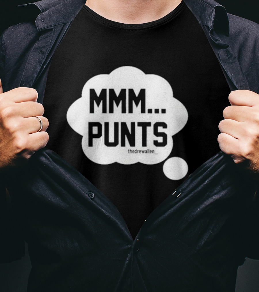 MMM Punts Drew Allen Football Humor T-Shirt