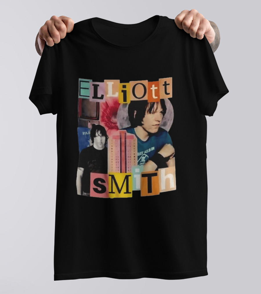 Elliott Smith Past And Present Music Lover College Aesthetic T-Shirt