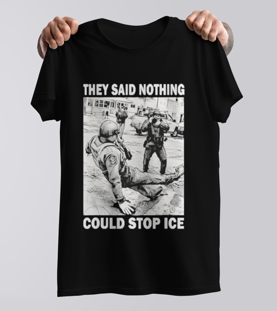 They Said Nothing Could Stop Ice Comic Style Scene T-Shirt