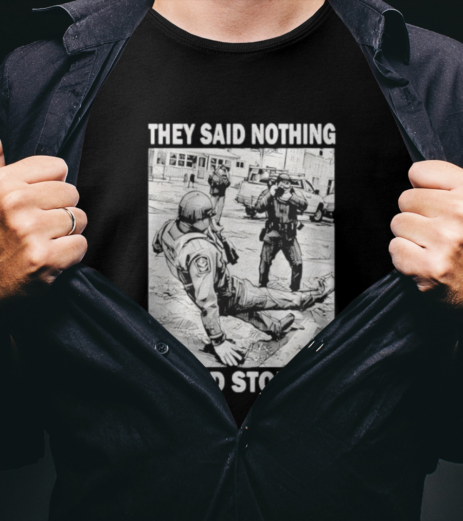 They Said Nothing Could Stop Ice Comic Style Scene T-Shirt