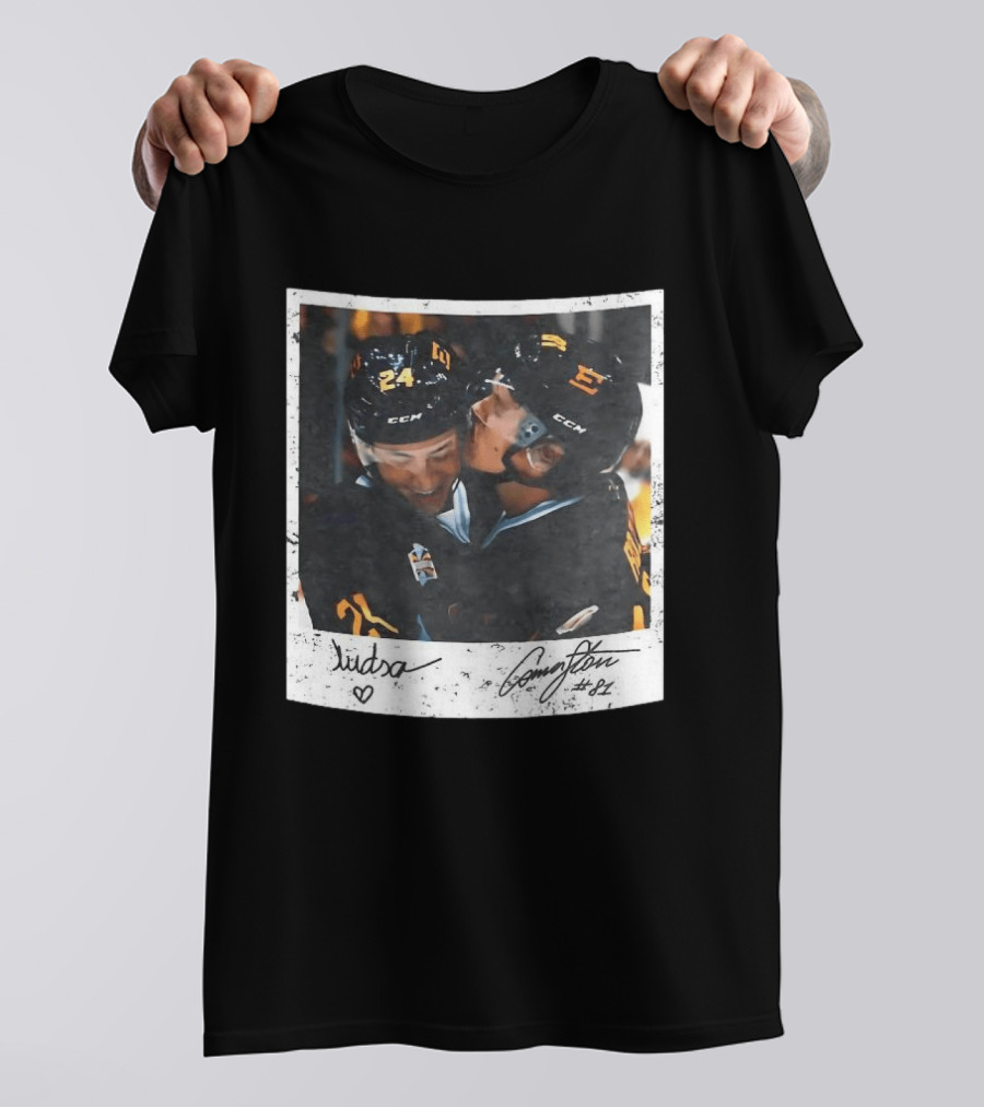 Ilya Rozanov Shane Hollander Kiss Hockey Polaroid Rivalry Movie Scene 24 87 T-Shirt