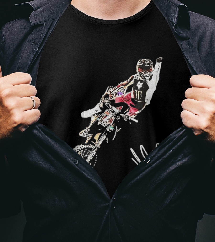 Haiden Deegan Motocross Supercross Back To Back Triumph T-Shirt