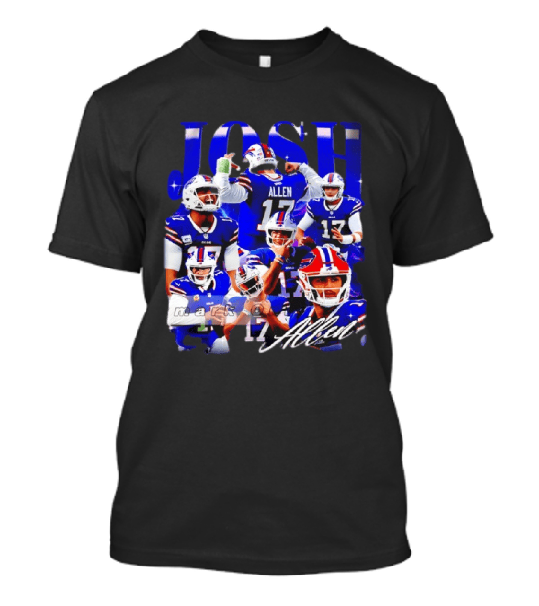 Buffalo Bills Josh Allen Quarterback Celebration Montage T-Shirt