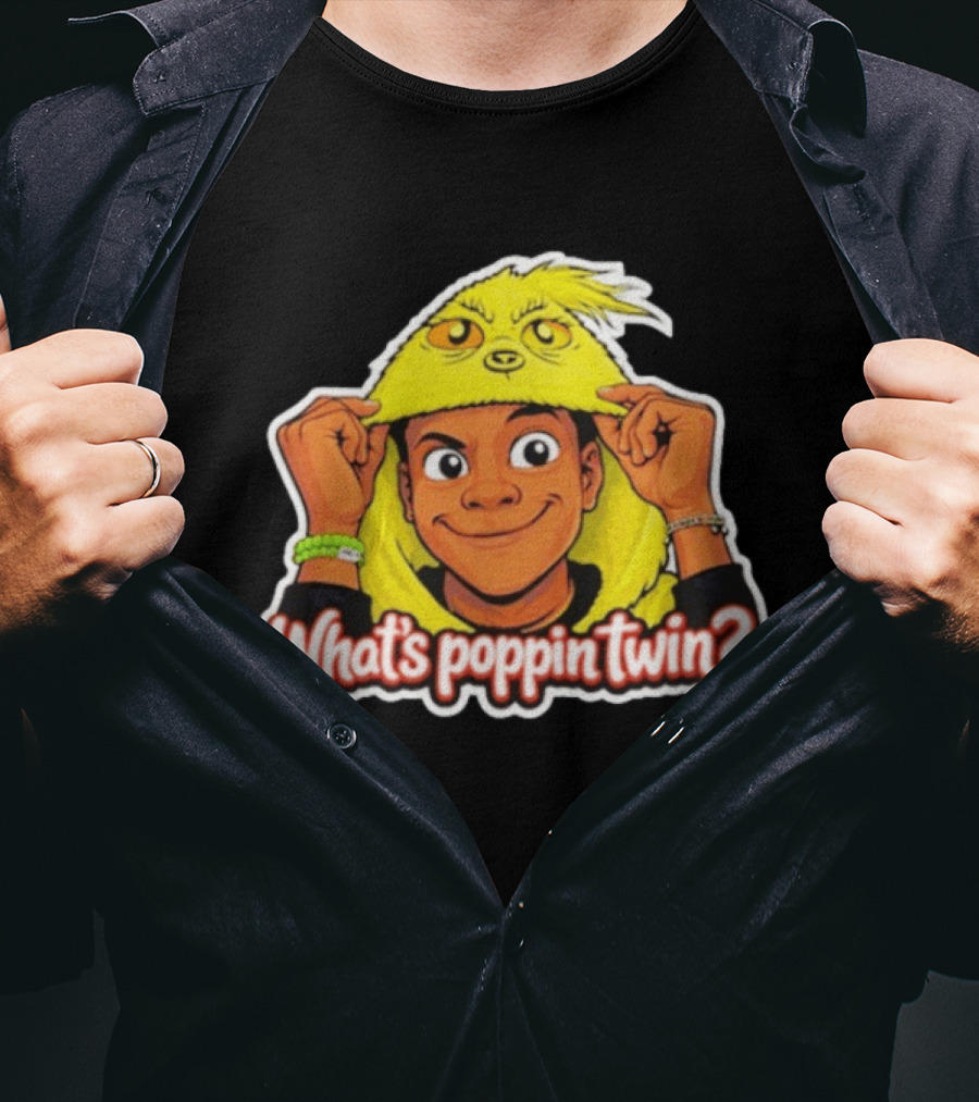 Nick Darnell What's Poppin Twin Grinch T-Shirt