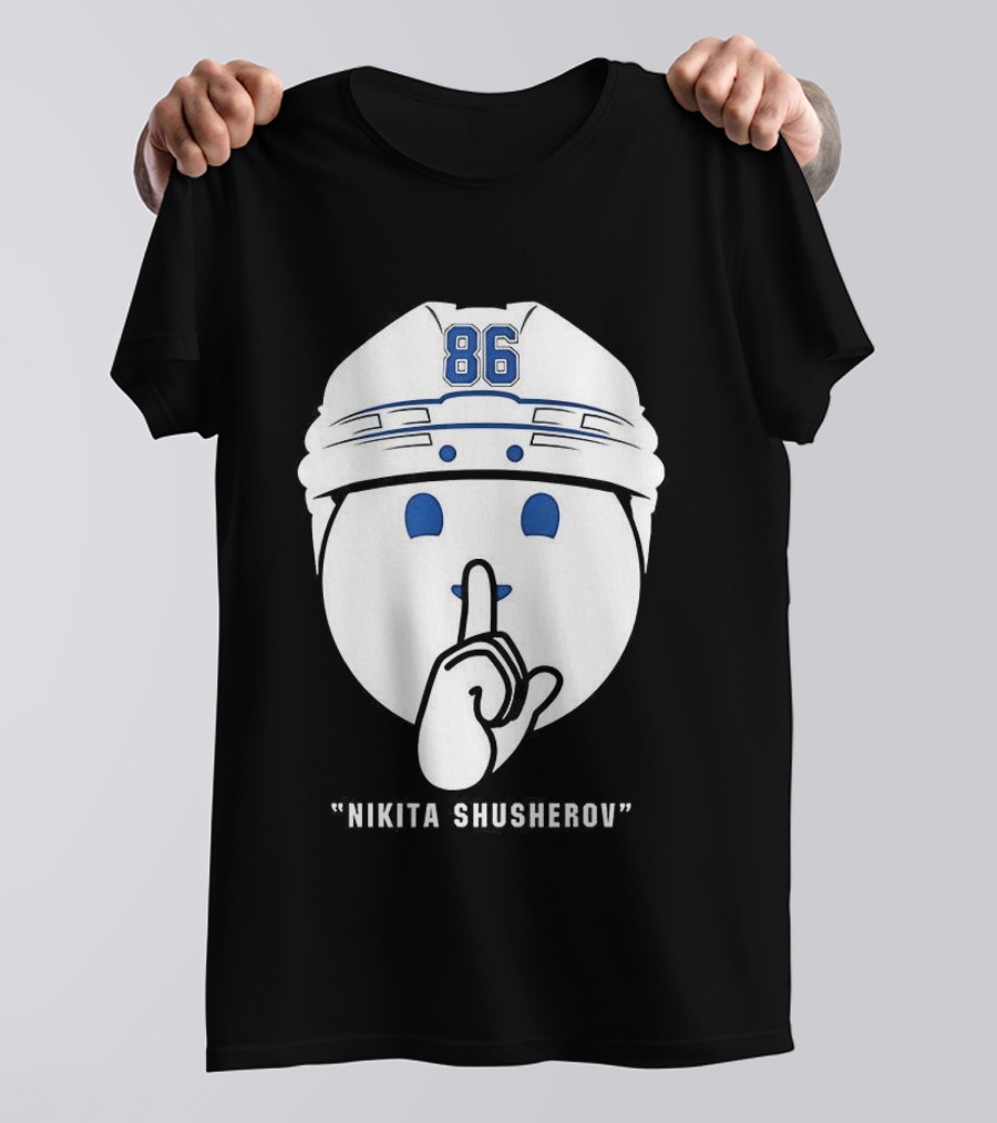 Nikita Kucherov 86 Tampa Bay Lightning Shhh Celly T-Shirt