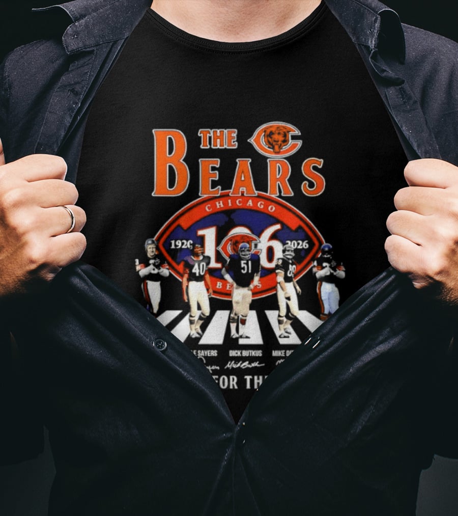 Chicago Bears 106th Anniversary 1920 2026 Nagurski Sayers Butkus Ditka Payton Thank You For The Memories T-Shirt