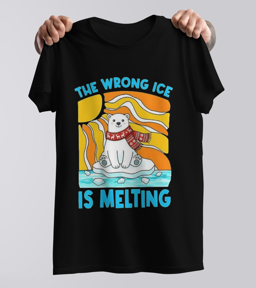 The Wrong Ice Is Melting Polar Bear Abolish ICE T-Shirt