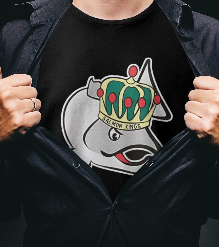 Salmon Kings Crowned Fish Victoria Royals T-Shirt