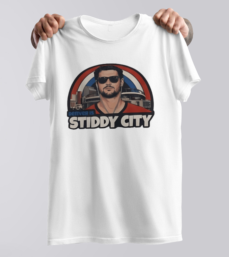 Jarrett Stidham Denver 15 Stiddy City T-Shirt