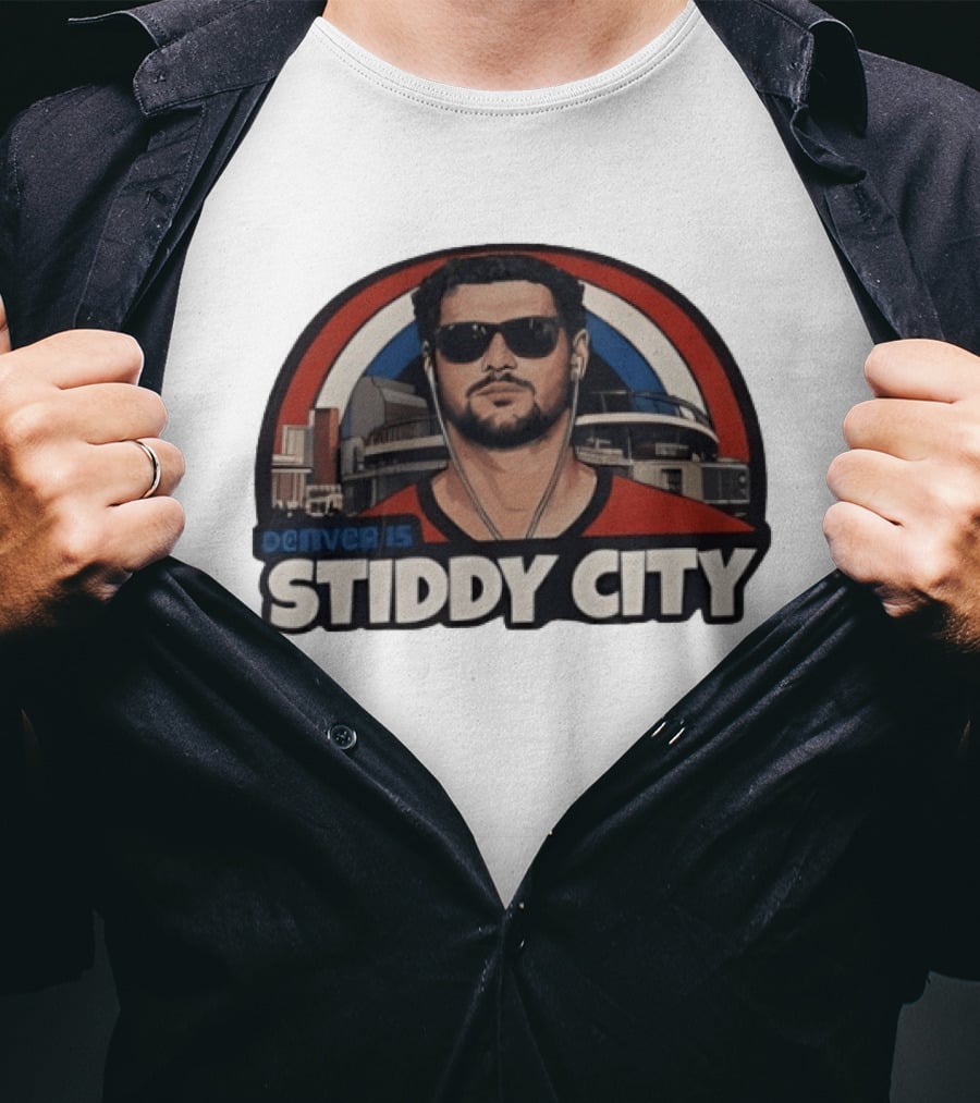 Jarrett Stidham Denver 15 Stiddy City T-Shirt