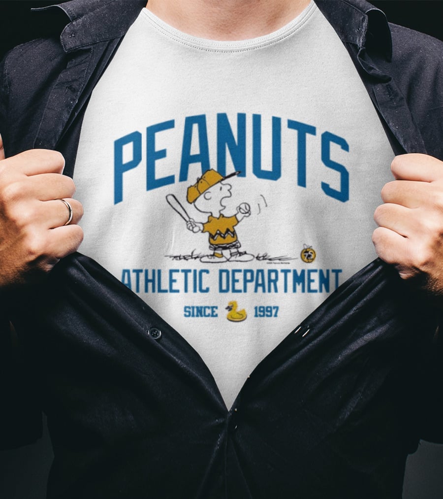 Peanuts Athletic Department Since 1997 Charlie Brown Baseball T-Shirt