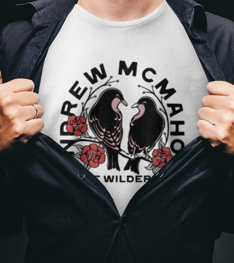 Andrew McMahon In The Wilderness Love Birds Roses T-Shirt