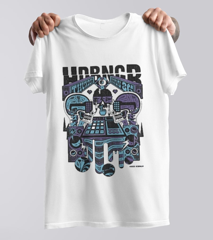 El Phantasmo HDBNGR Thunder Kiss 86 Skulls Music Machine T-Shirt