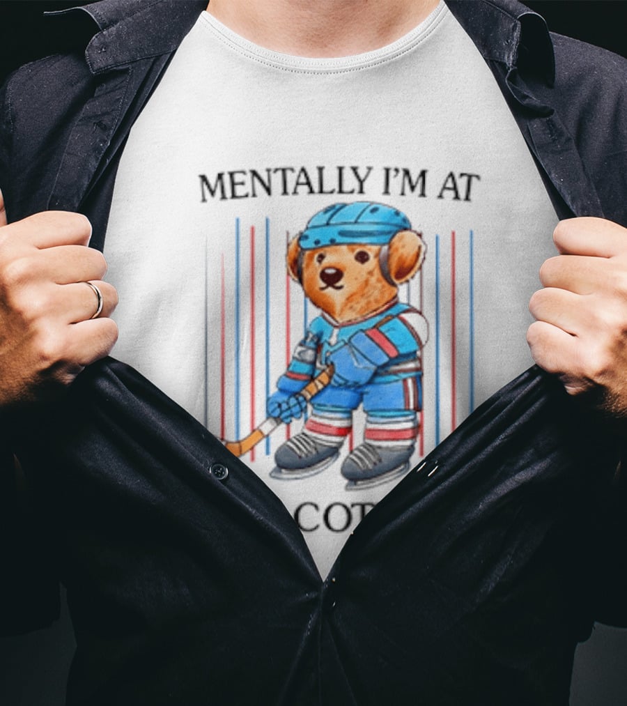 Mentally I'm At The Cottage Hockey Bear Heated Rivalry T-Shirt