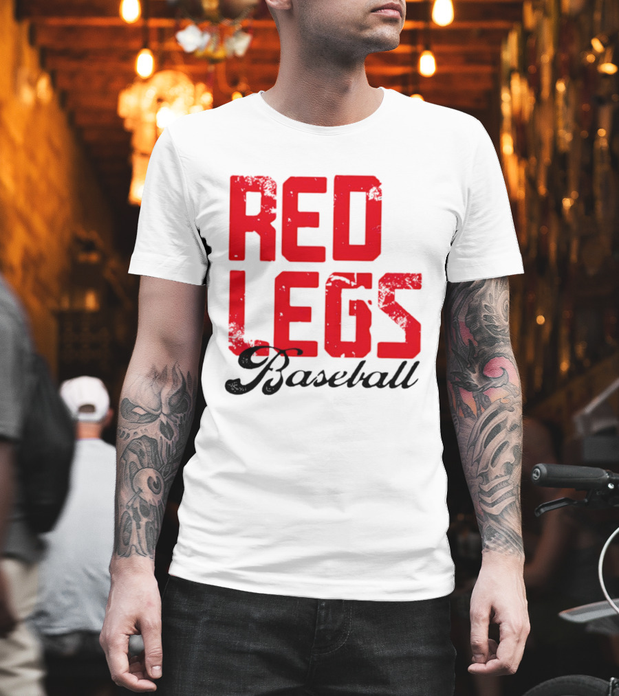 Redlegs OKI Baseball Red Stacked T-Shirt