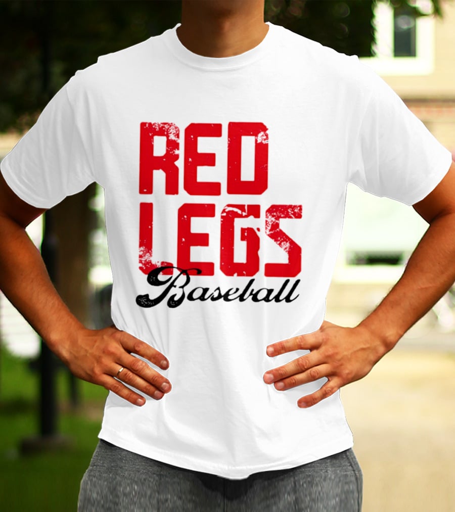 Redlegs OKI Baseball Red Stacked T-Shirt