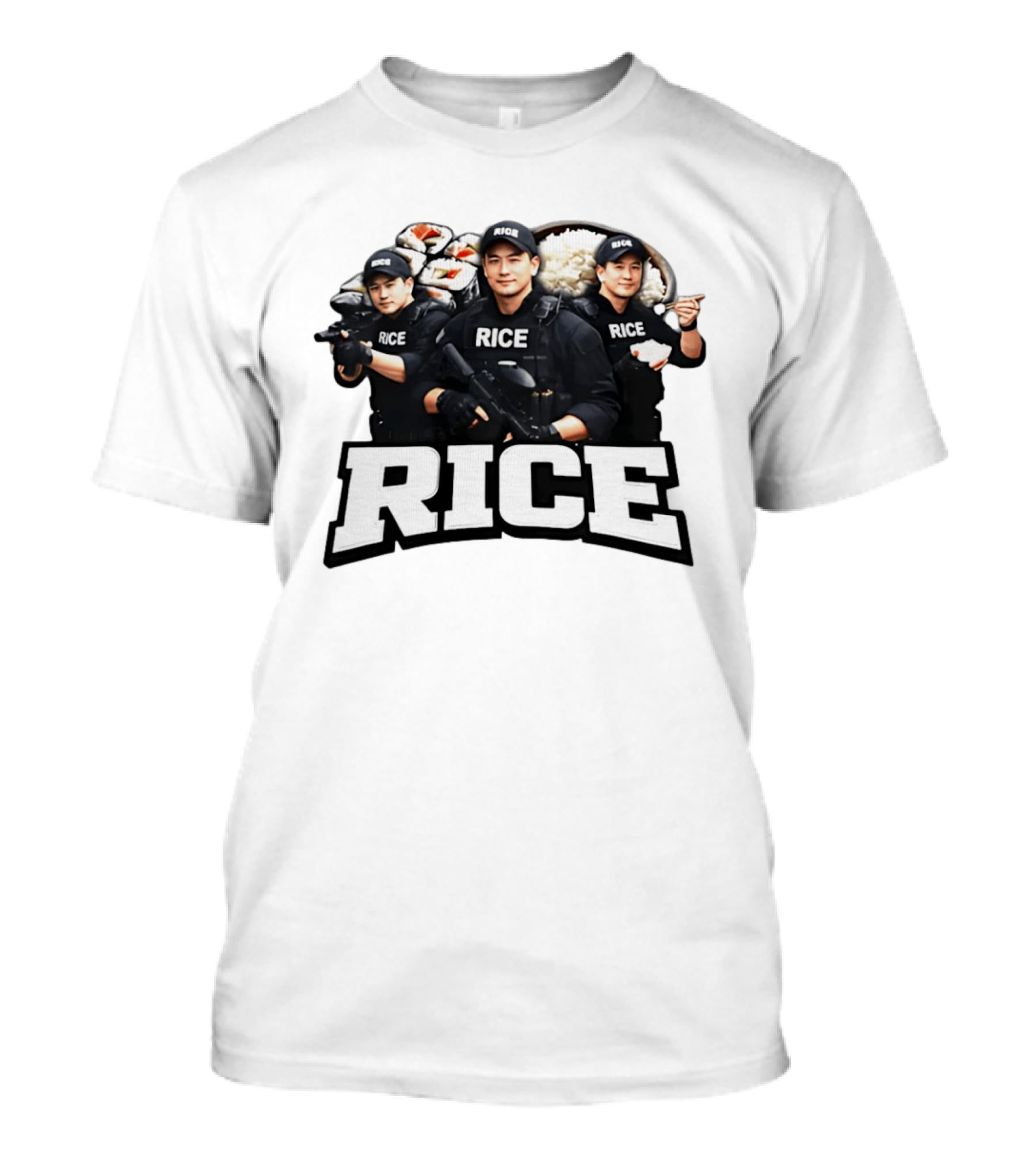 RICE Police Tactical Sushi Team T-Shirt