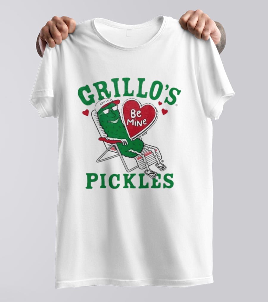 Grillo's Pickles Be Mine Valentine T-Shirt