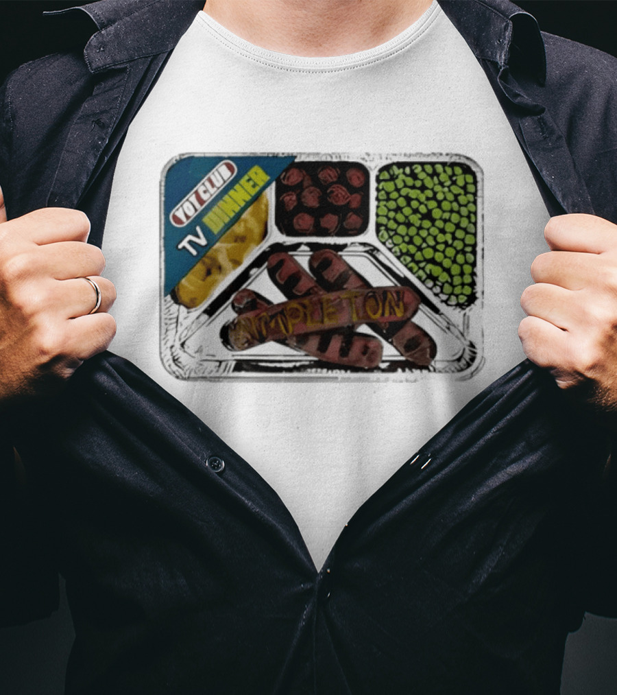 Yot Club TV Dinner Simpleton Retro Tray T-Shirt